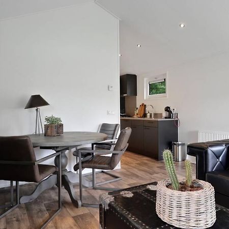 Luxe Chalet In Oosterwolde In Friesland, Op Rustig Park Met Uitzicht Op Meer En Strandje Luaran gambar